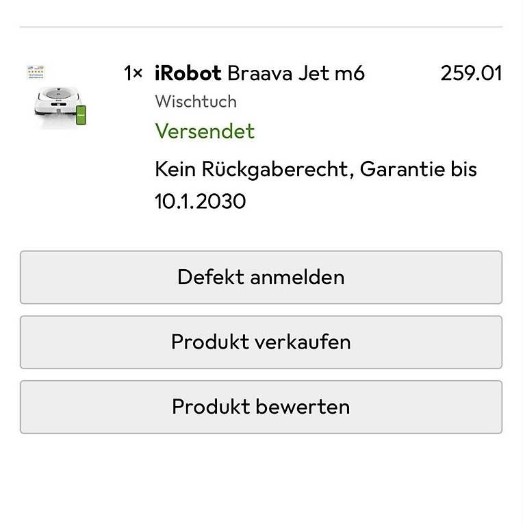 Irobot Staubsauger & Zubehör: iRobot Braava Jet m6 – Gebraucht aus Möriken AG von Cmanchester 1