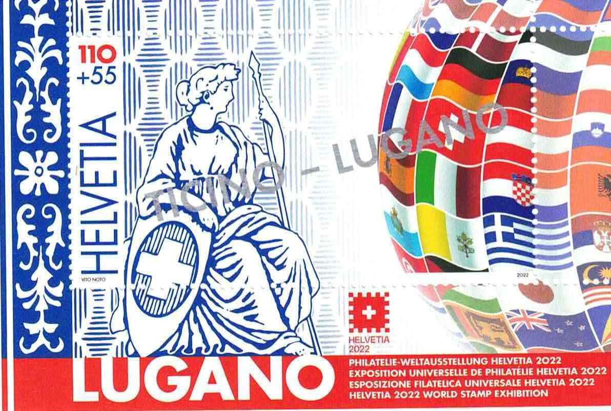 Tutti i francobolli: Bloc Lugano - surimpression Ticino - Lugano – Nuovo (secondo la descrizione) da CHENE-BOURG venduto da Praslin