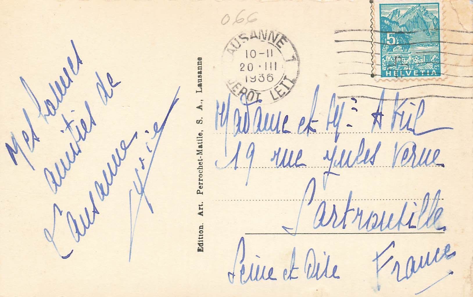 Cartoline postali: Sciatore nella neve Skifahrer im Schnee – Usato da Biasca venduto da Blenio71 1