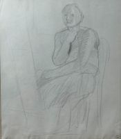 Maurice Barraud (1889-1954) Autoportrait , cachet atelier