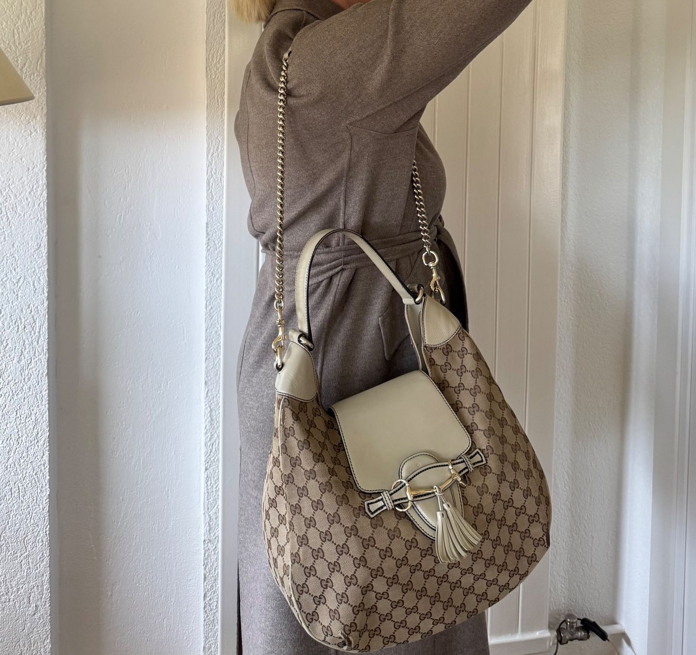 Gucci Borse da donna: Sac Gucci authentique GG Canvas beige – Difettoso da Forel (Lavaux) venduto da Mivrec.1823 7