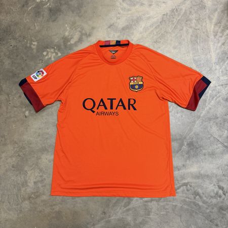 Fussball Trikot FC Barcelona Suarez Orange Grösse L