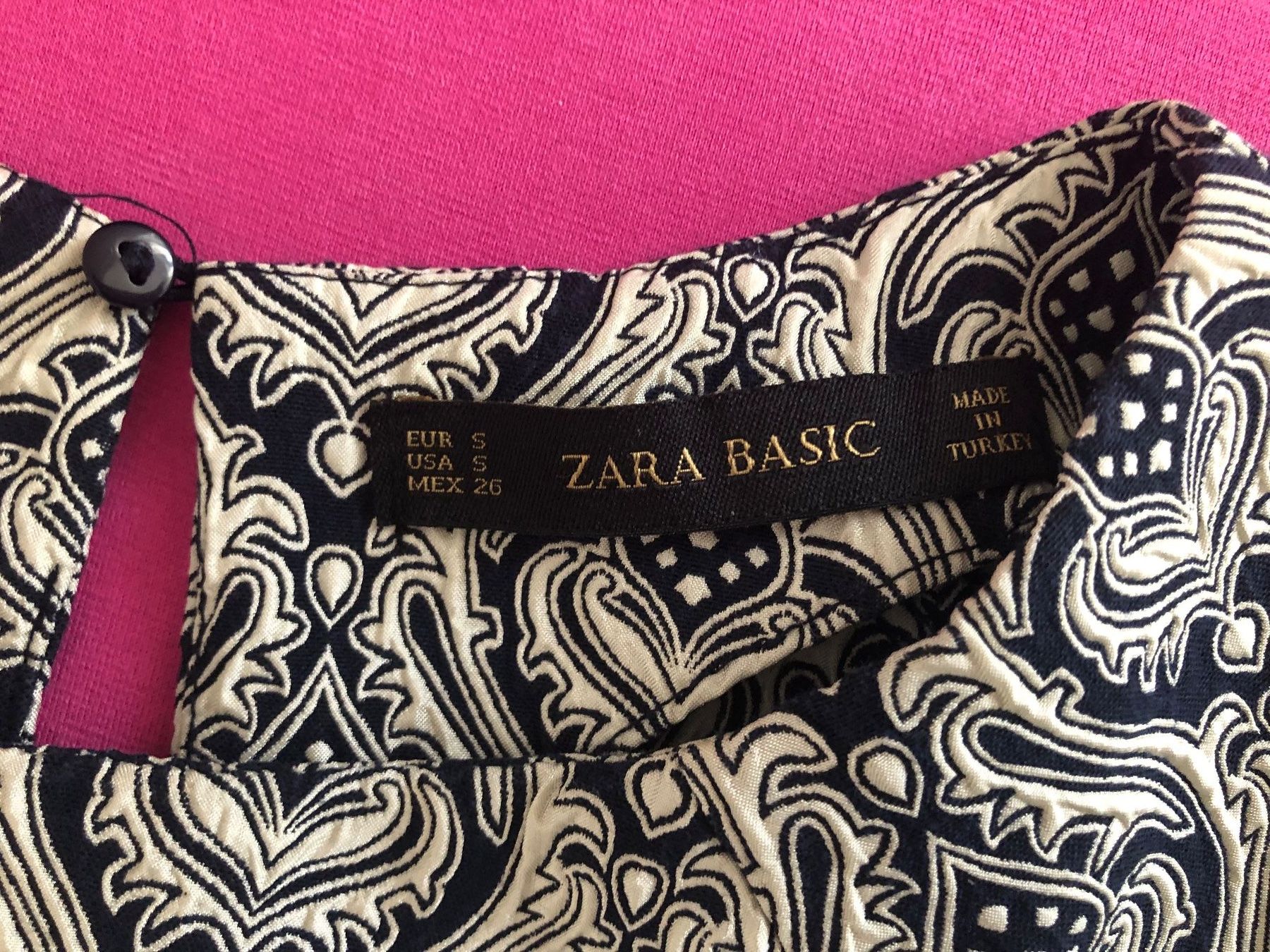 Zara Vestiti: ZARA KLEID, GR. S, GERADER SCHNITT, ORIENT. MUSTER – Usato da Zürich venduto da rolo66 3