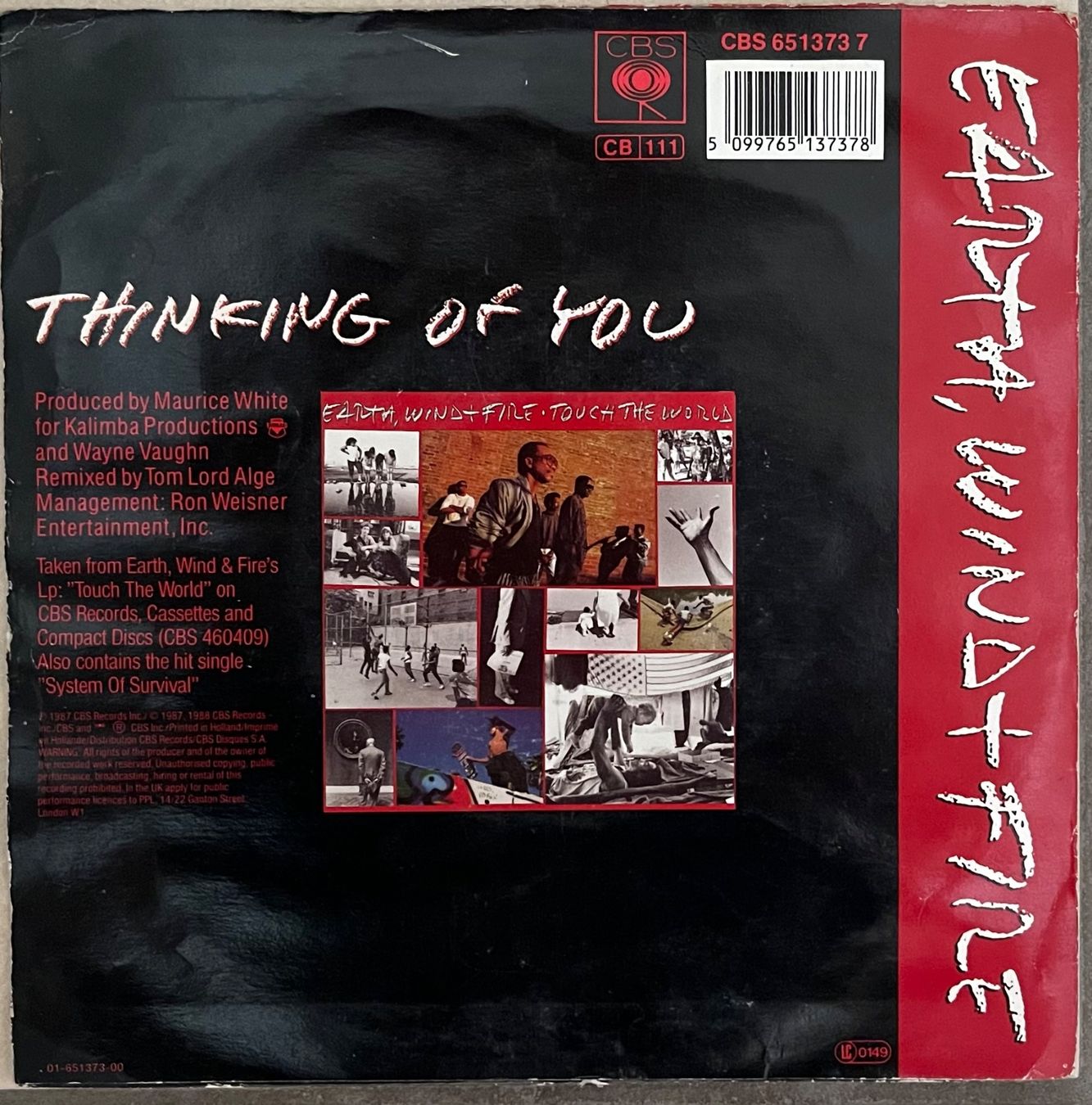 Vinyles: EARTH, WIND & FIRE - THINKING OF YOU – D'occasion à Bussigny par vinyl-pas-cher 1