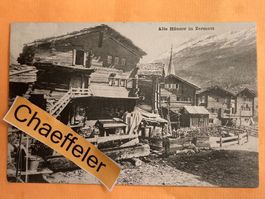 1905 Alte Häuser in Zermatt