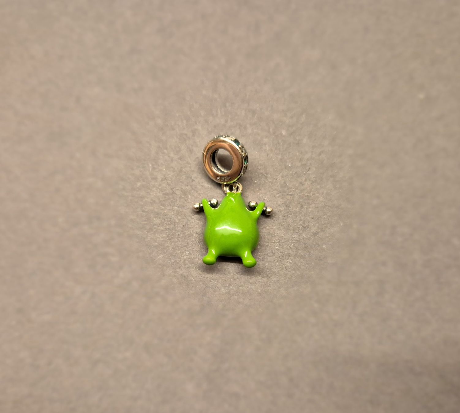 Anhänger: Silber Charm Avocado mkt Hanteln +Garantie – Neu (gemäss Beschreibung) aus Rotkreuz von Carbone_Bijou-Shop 1
