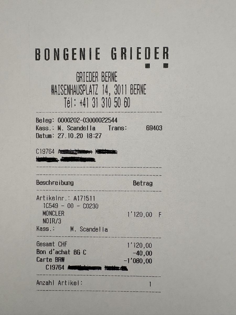 Moncler Cappotti: MONCLER Mantel schwarz – Usato da Bern venduto da Sabischu 7