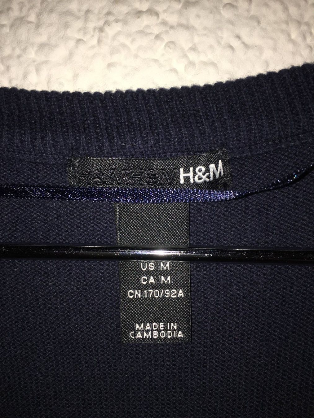 H&M Maglioni & Felpe: Rhombenstrickjacke,  H&M, blau, Gr.M – Usato da Arni AG venduto da Mimo007 2