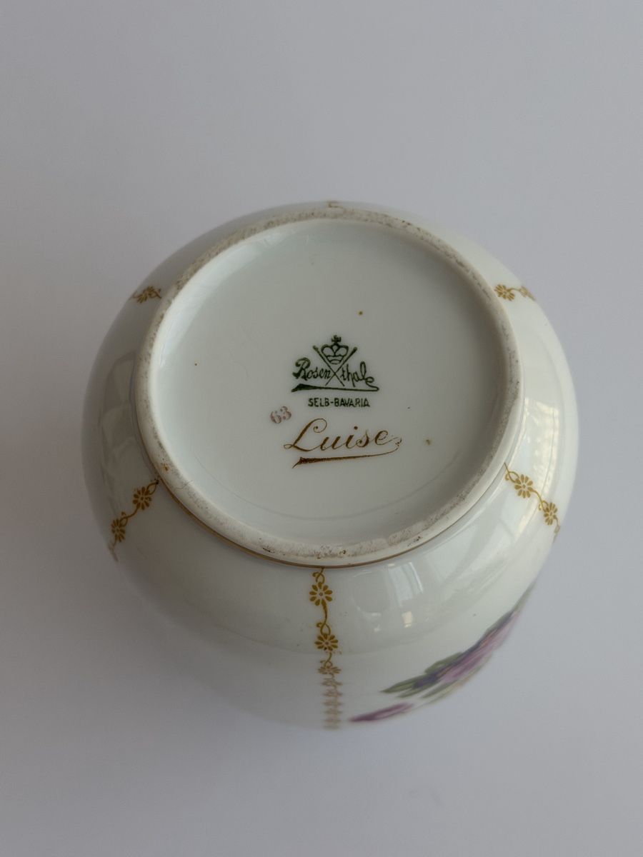 Rosenthal Vasen & Gefässe: Vase Rosenthal Luise fleurs et dorures  – Gebraucht aus Genève von mar_nd6c 5