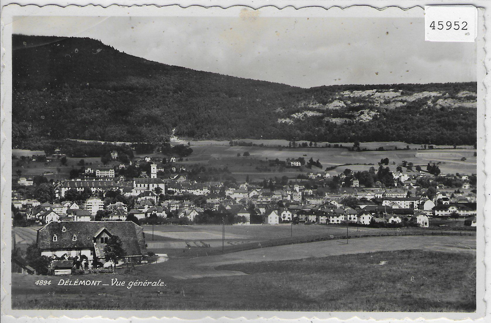 Cartes postales: Delemont - Vue generale – D'occasion à Ettingen par Kartenplanet