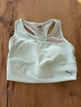 Puma Sport BH, XS, Mintgrün, ungetragen