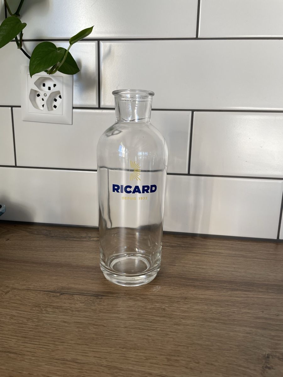 Ricard Caraffe: Bouteille / carafe en verre Ricard – Usato da Lonay venduto da ju-71