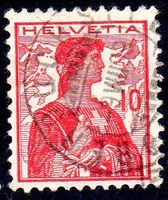 HELVETIA BRUSTBILD GESTEMPELT -9.VIII.09  -322