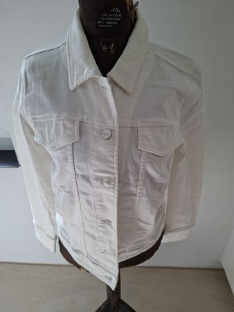 Marella Sport weisse Jeansjacke Gr. 40 Damen Frühling/Sommer