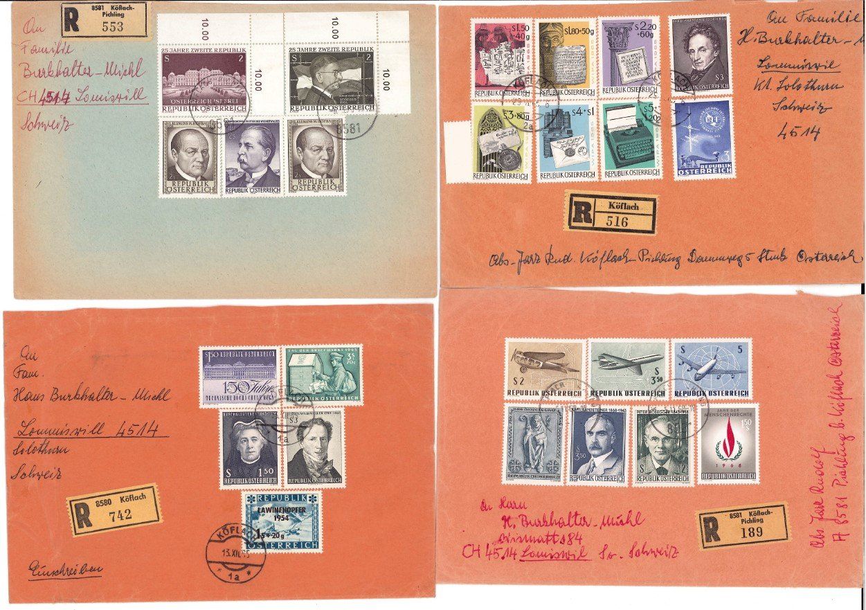 Tous les timbres: 21 R-Briefe Bedarfspost – D'occasion à Bellach par qsearch