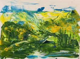 Schweizer Schule (20. Jh.) Acryl, Natur, abstrakt expressiv