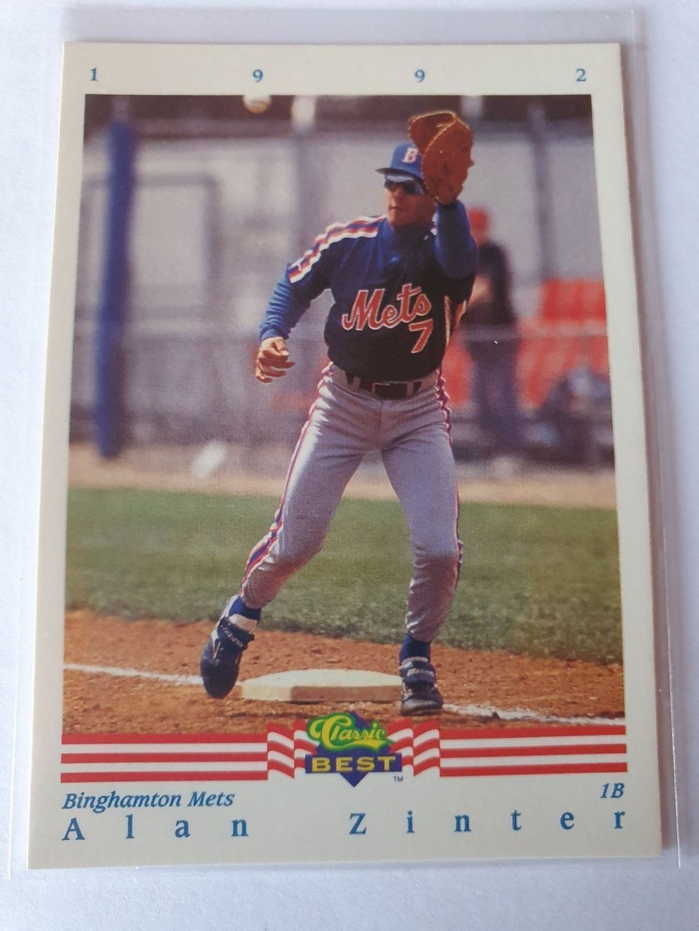 MLB Carte collezionabili: Alan Zinter 1992 MLB Baseball Card Karte – Usato da Oberdorf BL venduto da BaldenEagle