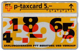 Zahlungsverkehr PTT, 041 229 95 95 - gute Geschenk Taxcard