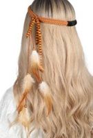 Schmuck mit Federn 13 – Stirnband – Grössenverstellbar