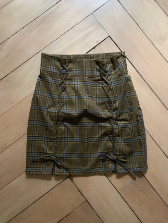 MISSGUIDED - Rock braun kariert 36