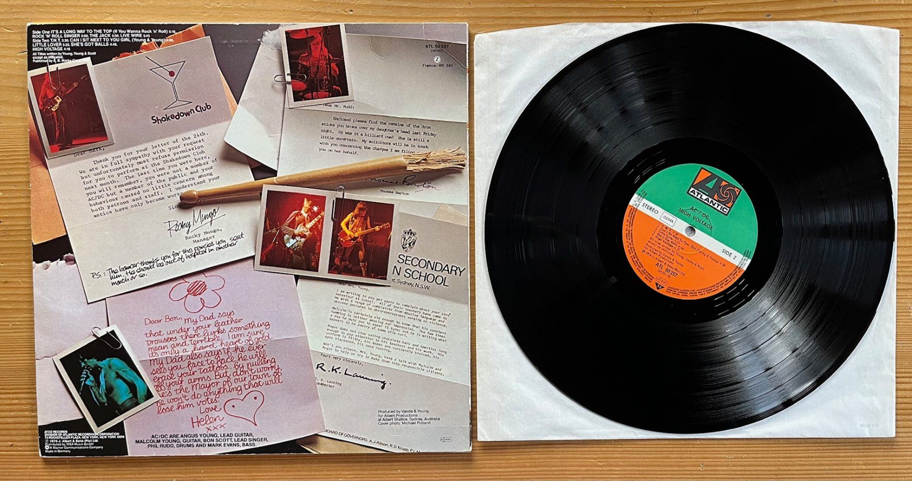 Dischi in vinile: AC/DC – High Voltage – Usato da Gelterkinden venduto da RoxyRock 1