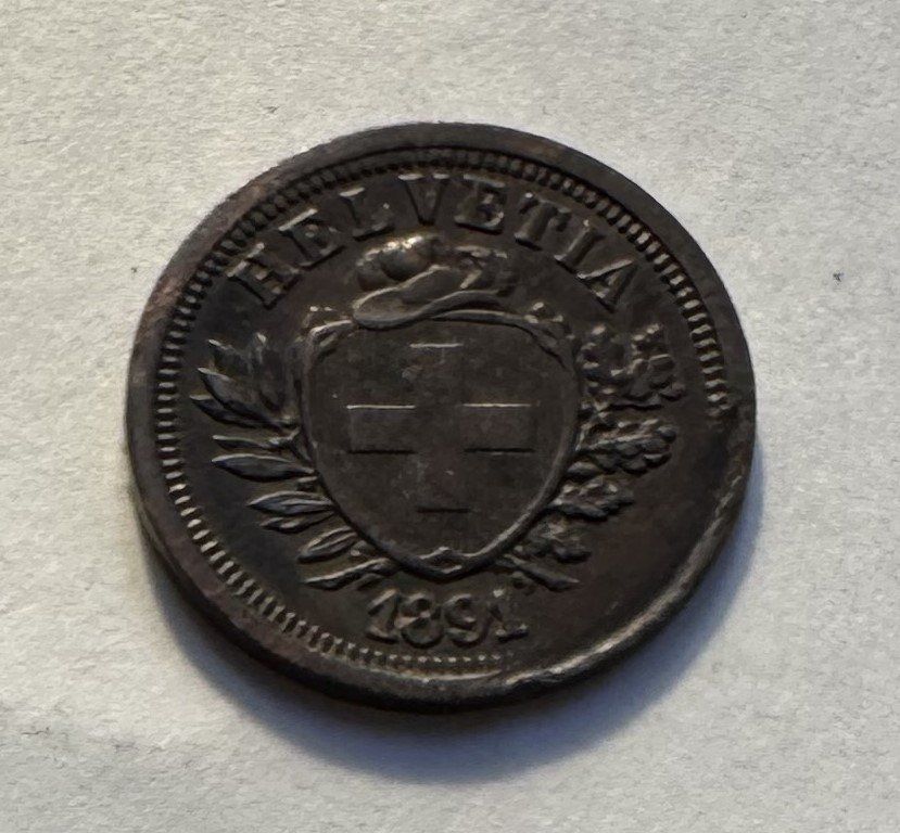 Toutes les monnaies: 1891 1 Rappen Abart ? – D'occasion à Kirchberg SG par Zenhad69