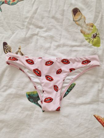 Bikinihose VERDELIMON rosa Lippen Grösse M neu