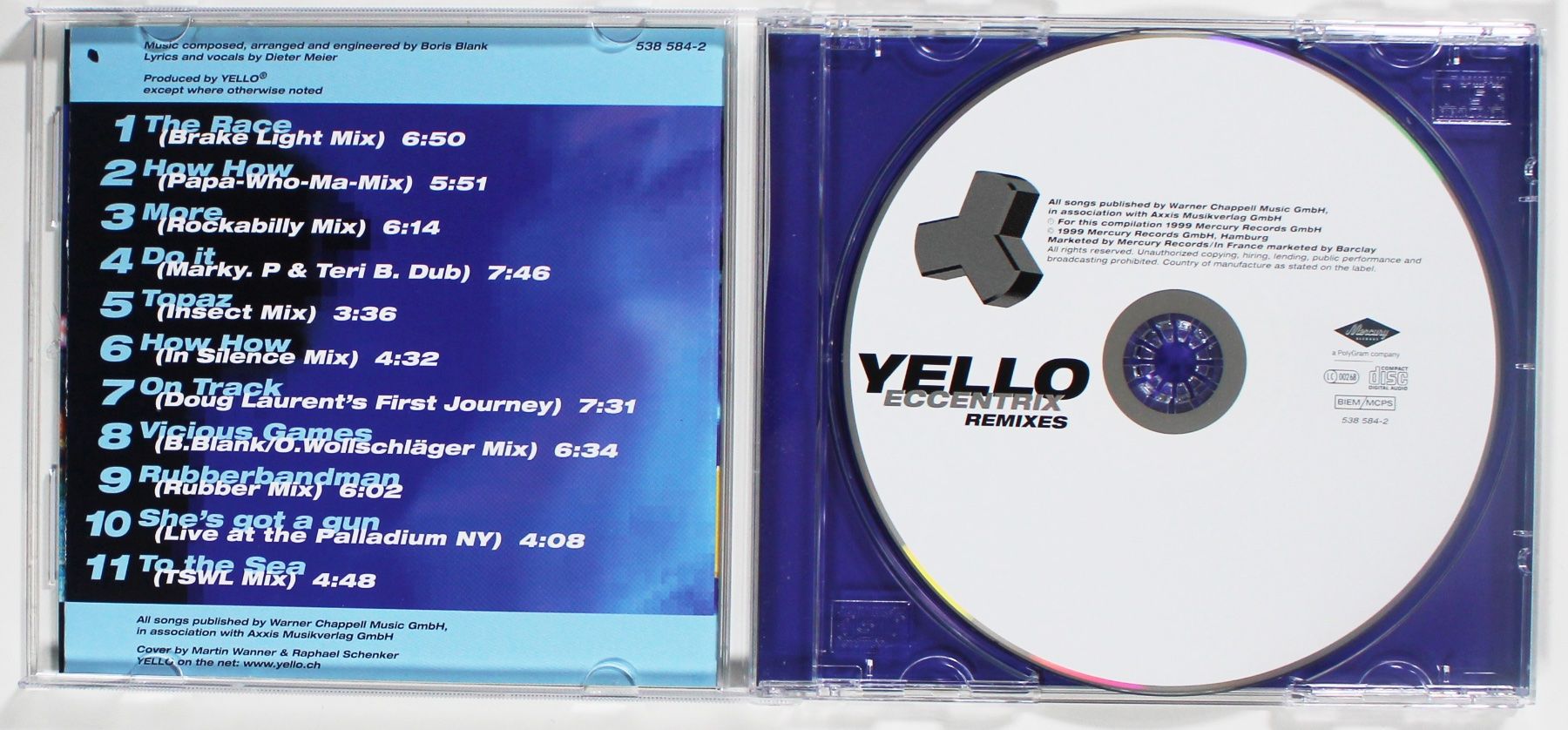 CD: CD - YELLO - ECCENTRIX REMIXES 1999 – Usato da Brüttisellen venduto da Collector-Corner 1