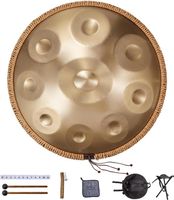 Handpan 55 9 Noten D-Moll-Handtrommel Drum-Instrument Stahl