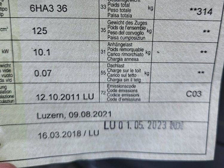 Honda Scooter: Honda SH  Schwarz mit Ausweis – Usato da Hochdorf venduto da Sniffo 6