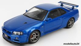 Nissan Skyline GT-R (R34) V-SPECII blau / AUTOart 1:18