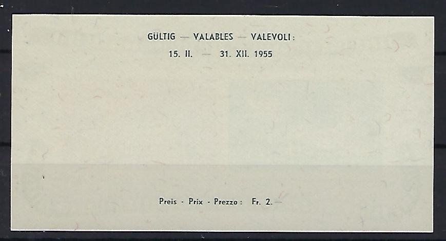 Tutti i francobolli: 1955 Lausanne Block **  postfrisch  15160 – Usato da Lunden venduto da Animus999 1