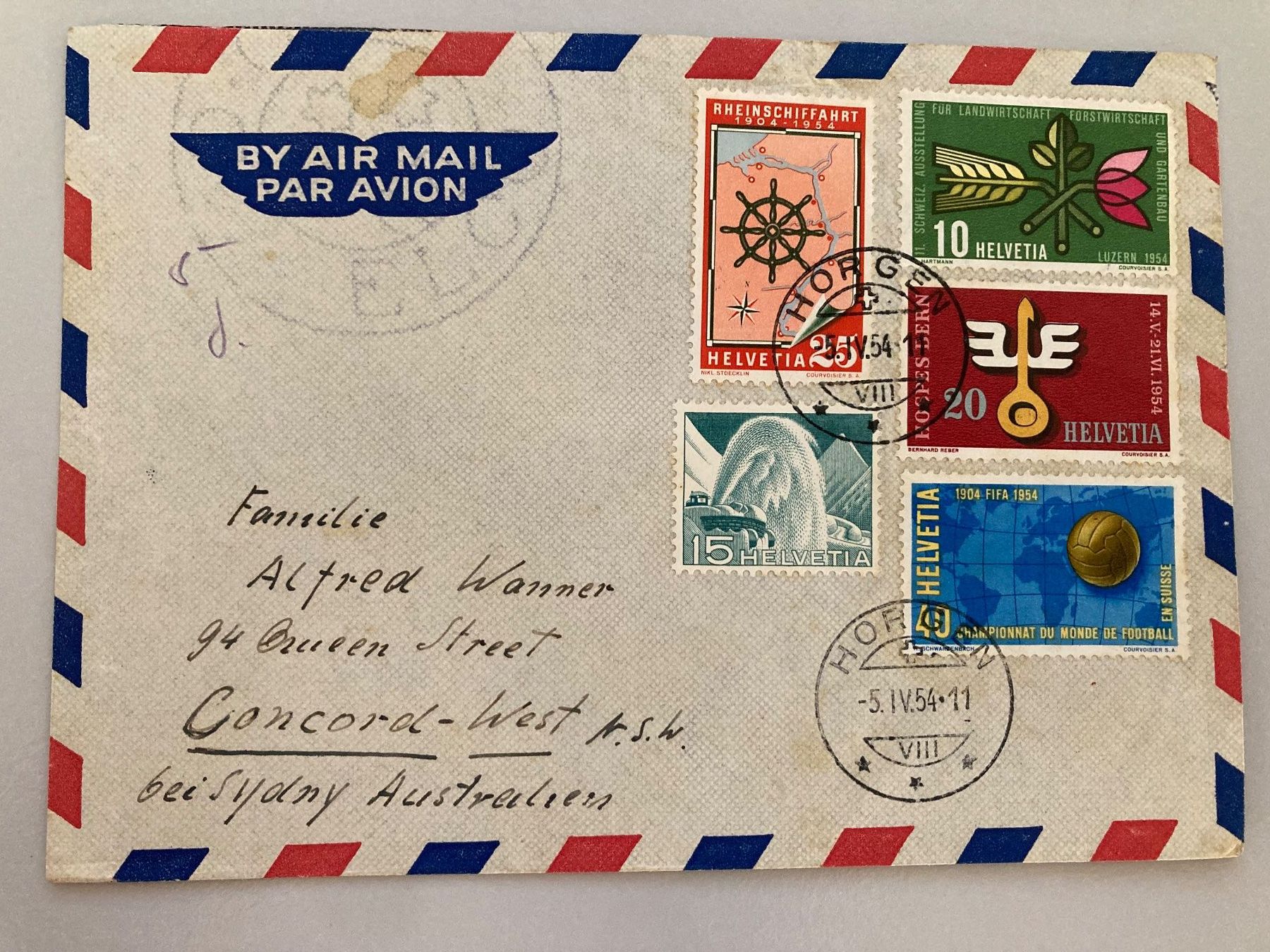 Tutti i francobolli: Luftpostbrief div. Sondermarken – Usato da Solothurn venduto da ehe_8spw