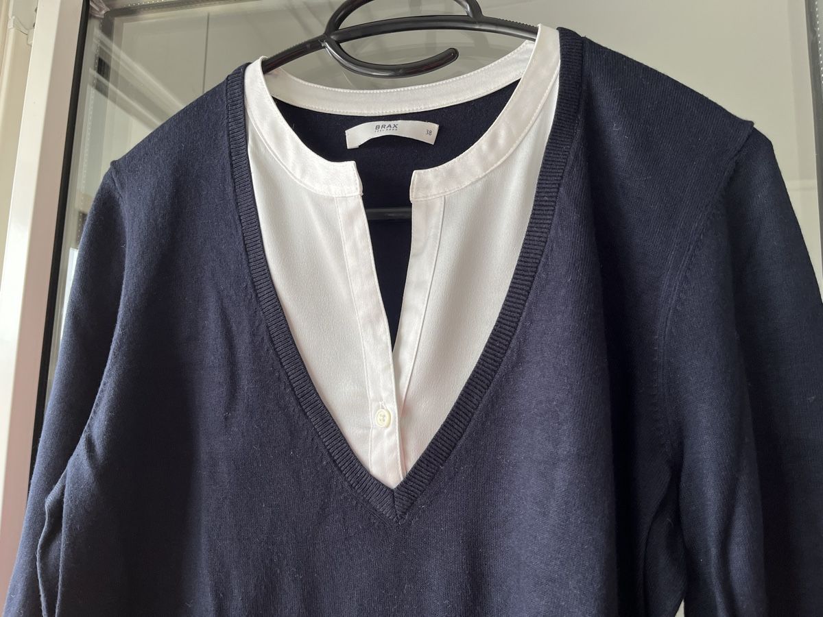Brax Pulls & Sweat-shirts: Brax Blusenpullover dunkelblau – Neuf (Voir description) à Kerns par osco01 2