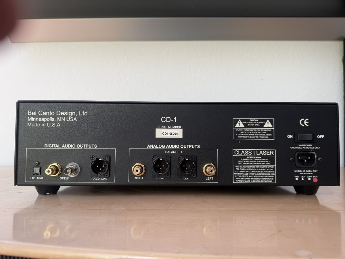 Systèmes audio & multimédias: Bel Canto CD 1 défectueux  – Défectueux à Cudrefin par HIFIFAN 2