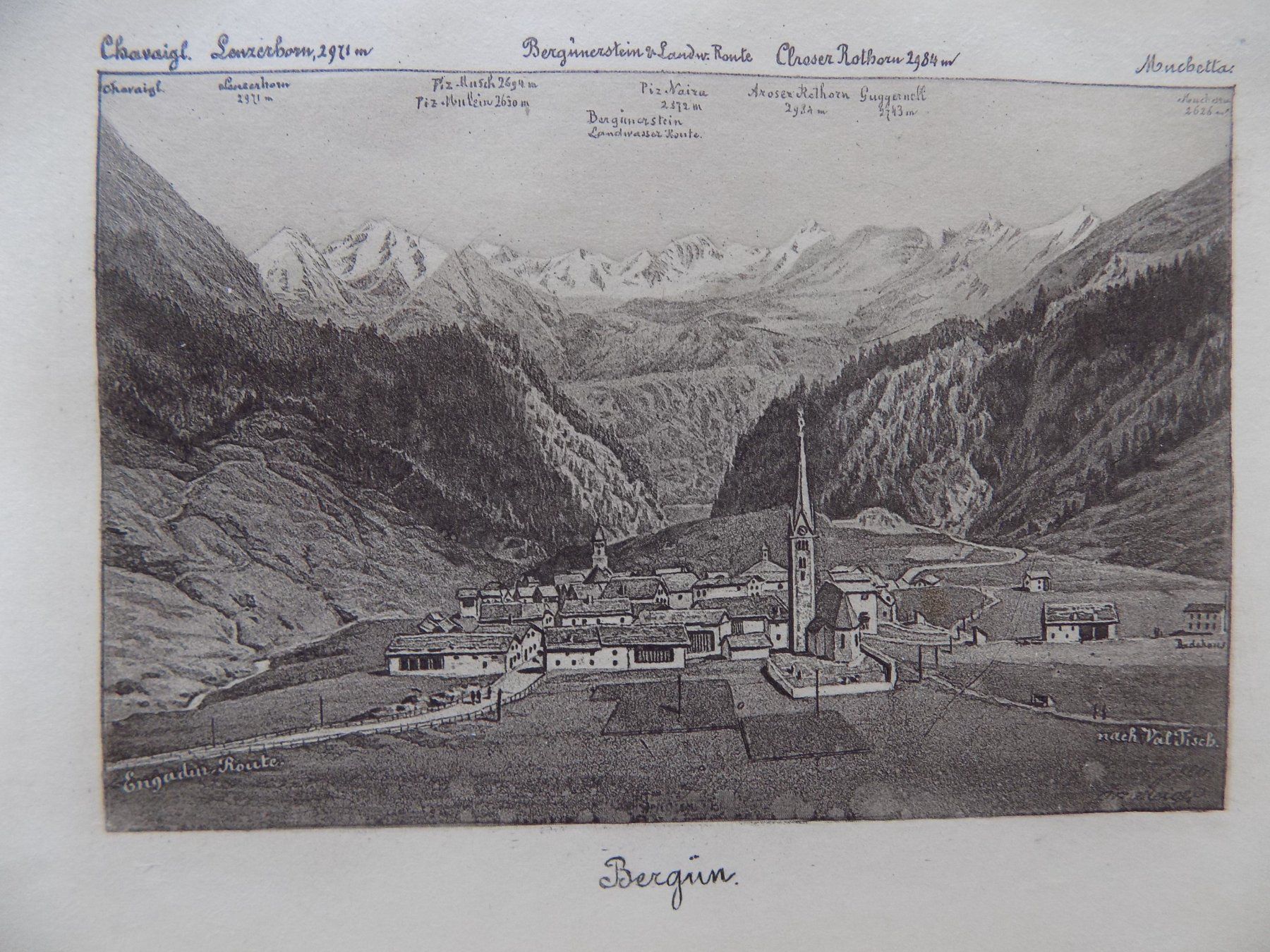 Gravures: Bergün – D'occasion à Risch par Rischli15 1