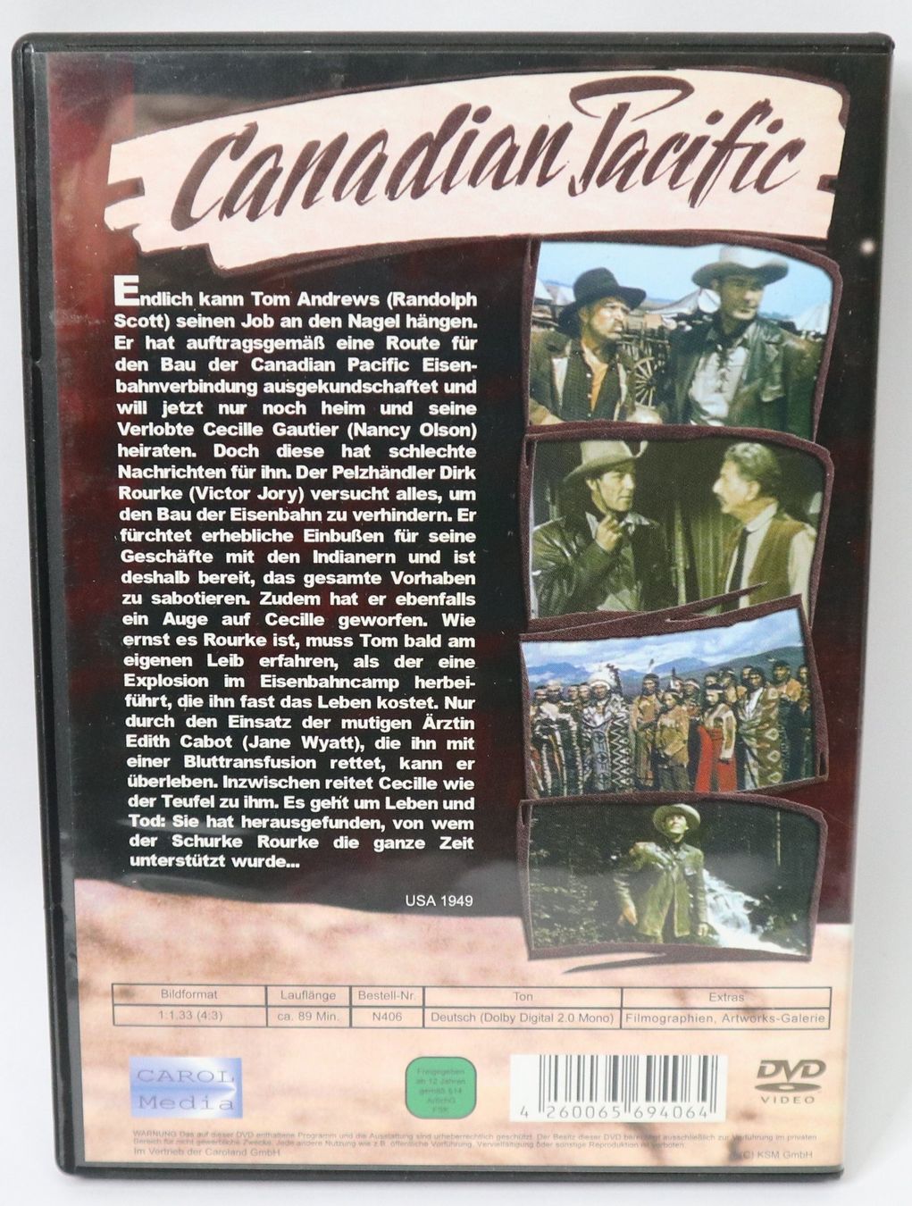 Alle DVDs: DVD Canadian Pacific, Randolph Scott – Gebraucht aus Eschenbach SG von Astalavista 1