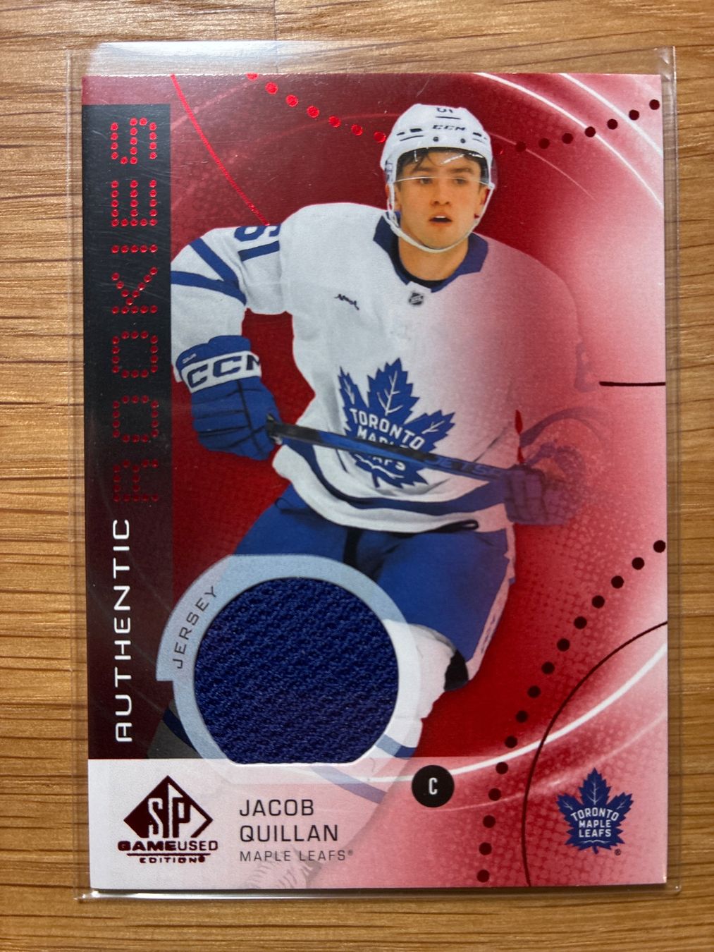Topps Carte collezionabili: Upper Deck SP Jacob Quillan Toronto Rookie Patch – Usato da Wangenried venduto da Garagara