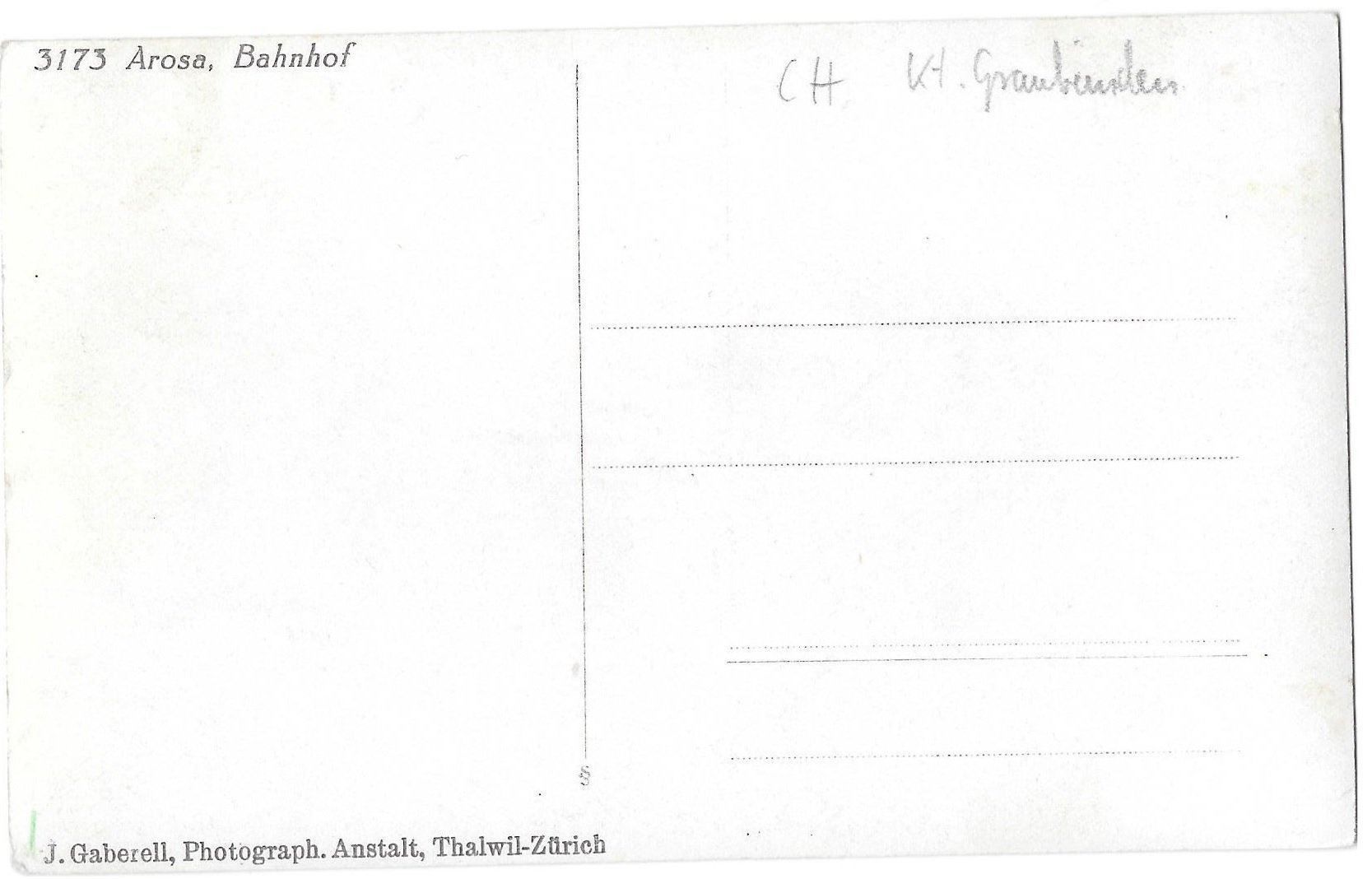 Cartoline postali: Arosa Bahnhof im Winter – Usato da Olten venduto da clotaldi 1