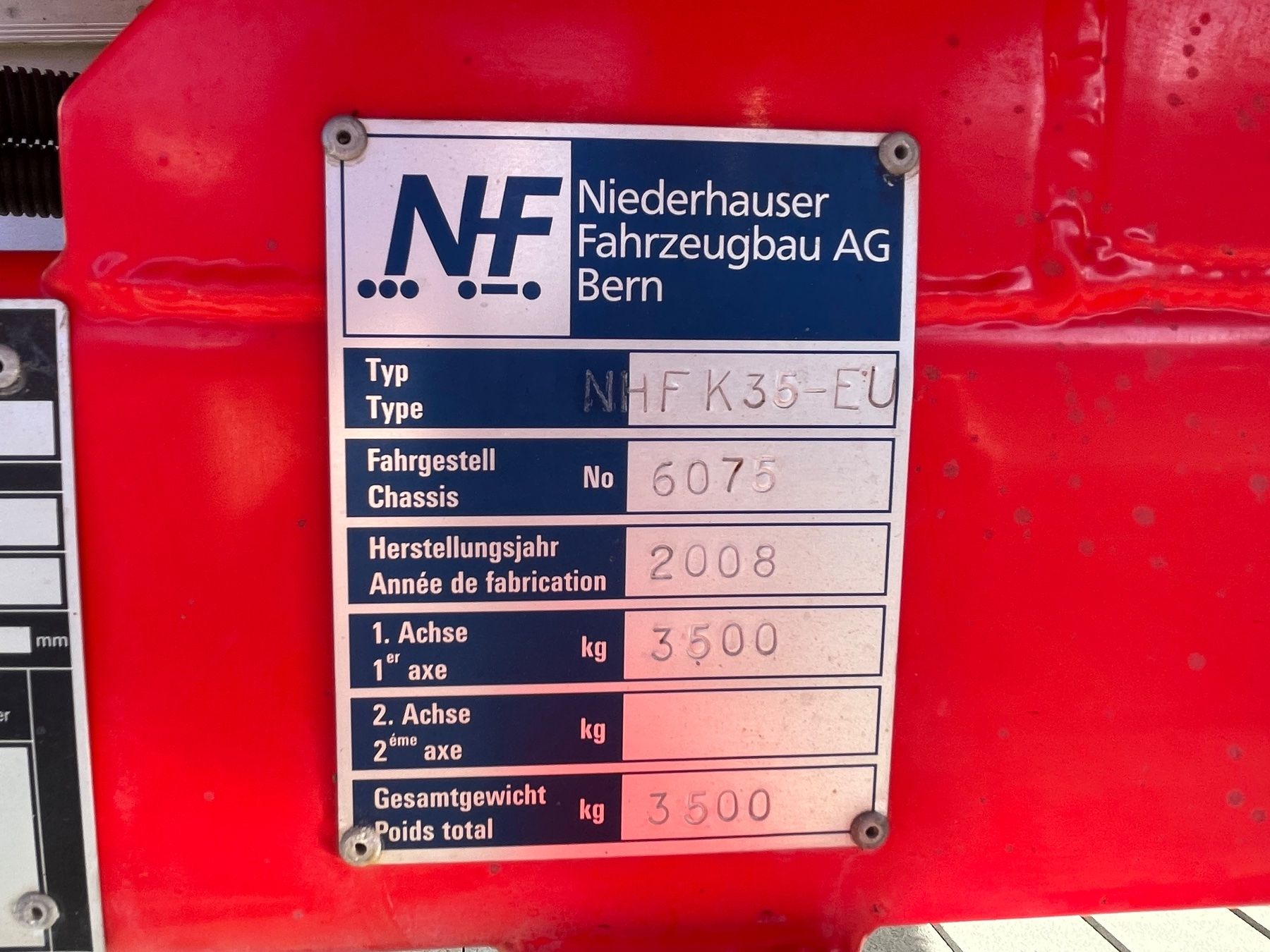 Autoribaltabili: Kipper Anhänger Niederhauser – Usato da Rümikon AG venduto da mar_857h 5