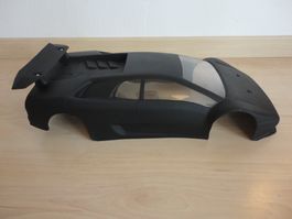 Lamborghini RC-Car Karosserie,  1:10, Mattschwarz, NEU