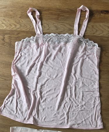 Damen Hemd aus Seide Gr. 40 Pink
