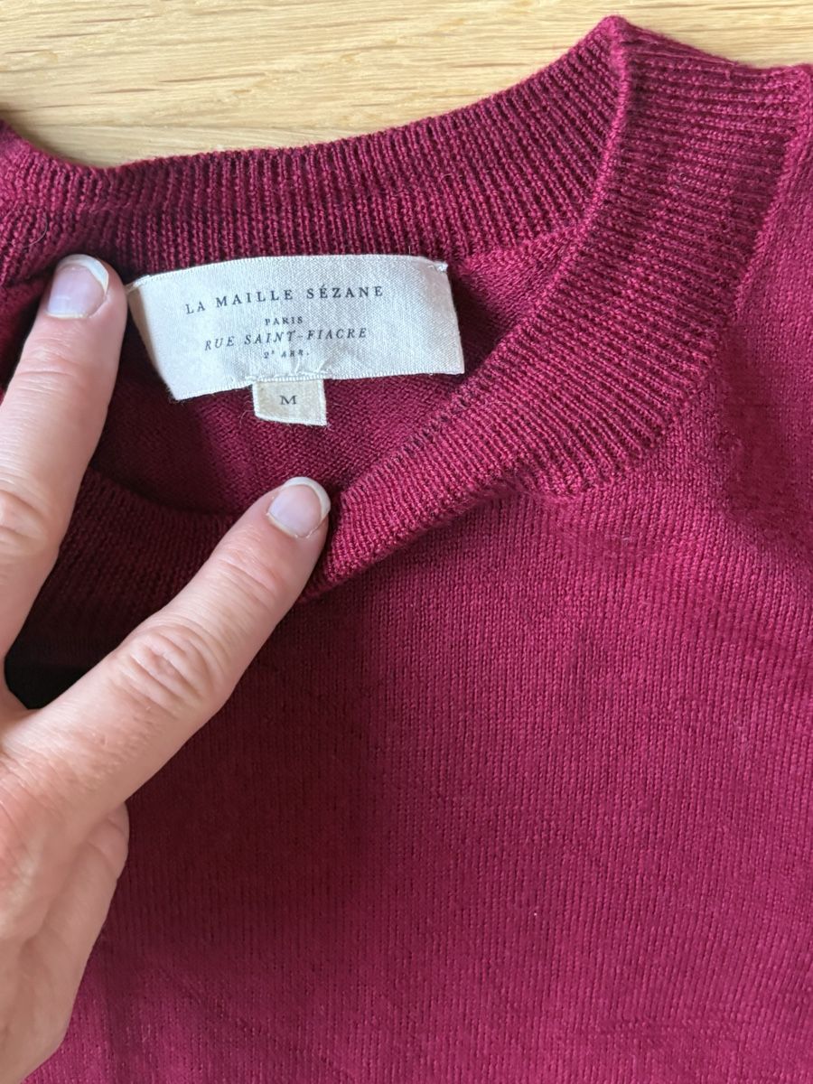 Sezane Maglioni & Felpe: Sézane Pullover in Bordeaux rot  – Usato da Zürich venduto da Honeypeaches 1
