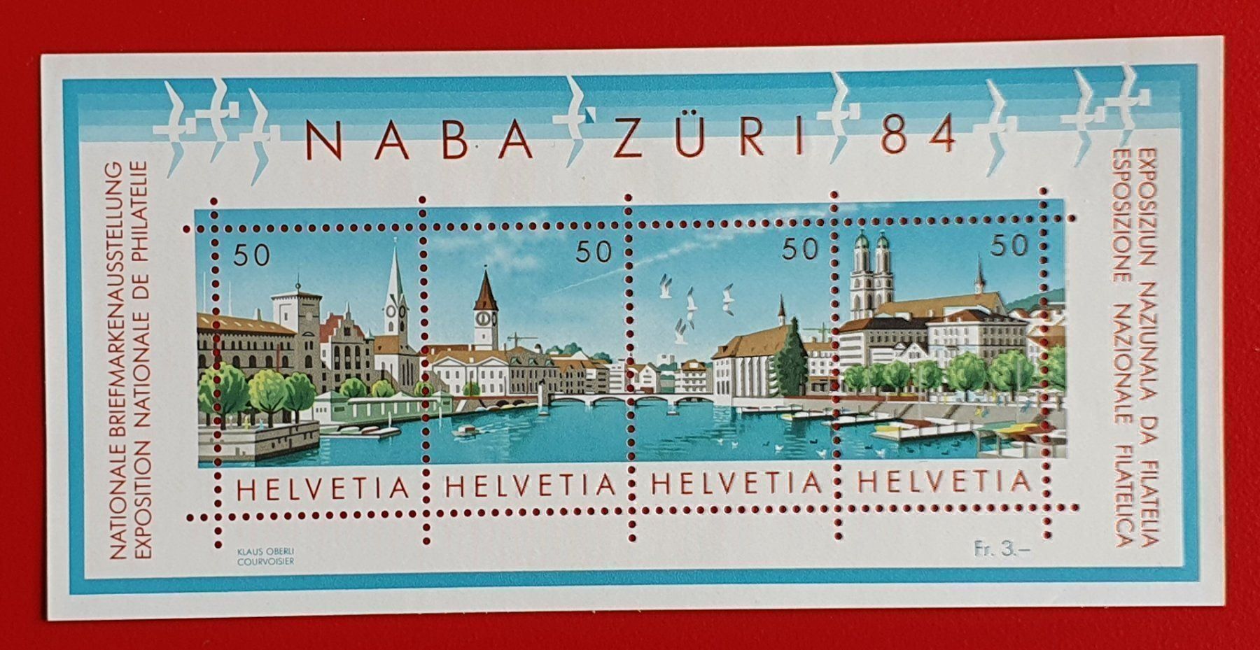 Tutti i francobolli: NABA ZÜRICH BLOCK W64 1984** POSTFRISCH – Nuovo (secondo la descrizione) da Düdingen venduto da Quartierstrasse