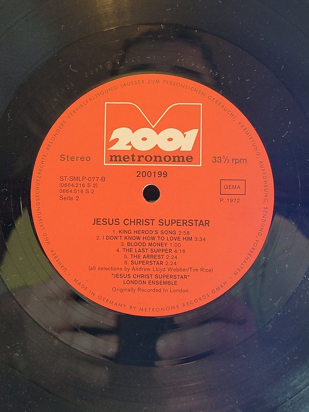 Schallplatten: Vinyle Jesus Christ Superstar London Ensemble – Gebraucht aus la Chaux-de-Fonds von Lampe 5
