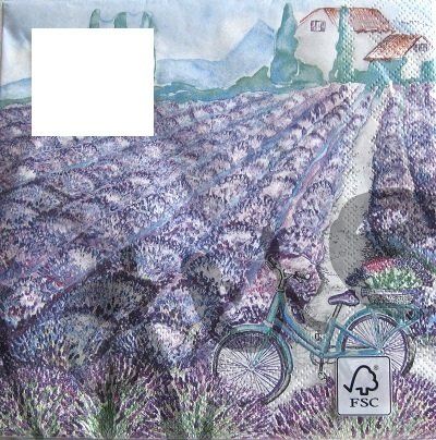 Tovaglioli: Serviette lavender view (d301) 2Stk. – Nuovo (secondo la descrizione) da Schlatt TG venduto da kreativ-atelier