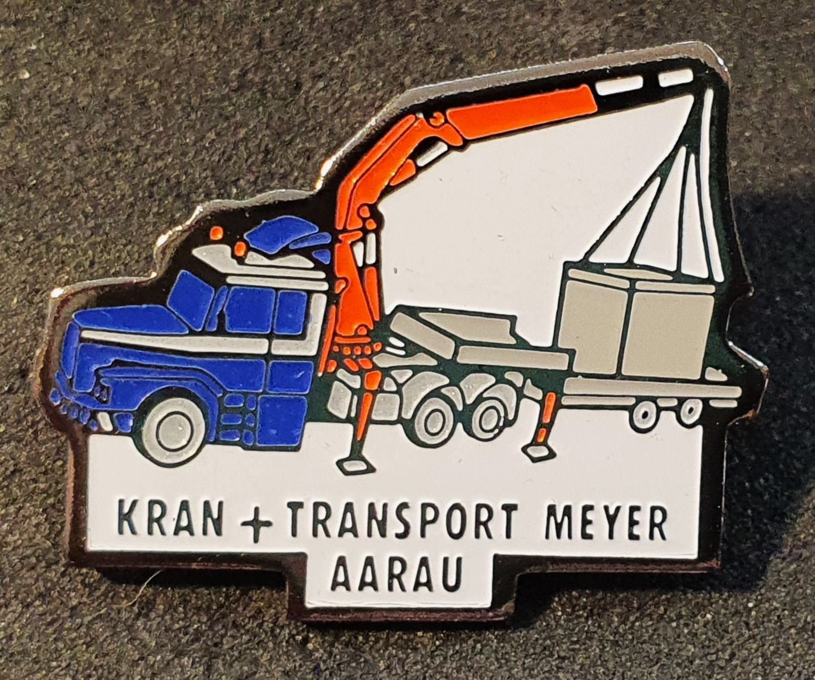 Placchette & Badge: BB978 - Pin Kran + Transport Meyer Aarau – Usato da Reinach BL venduto da Boston-Verkauf