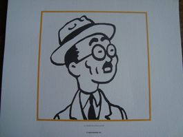 Reproduction d'une lithographie d'Hergé