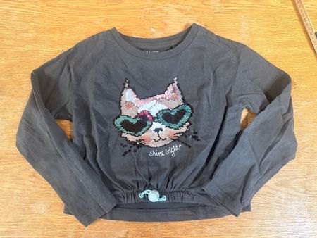 Manor Langarmshirt, Gr. 122,Katze ✨