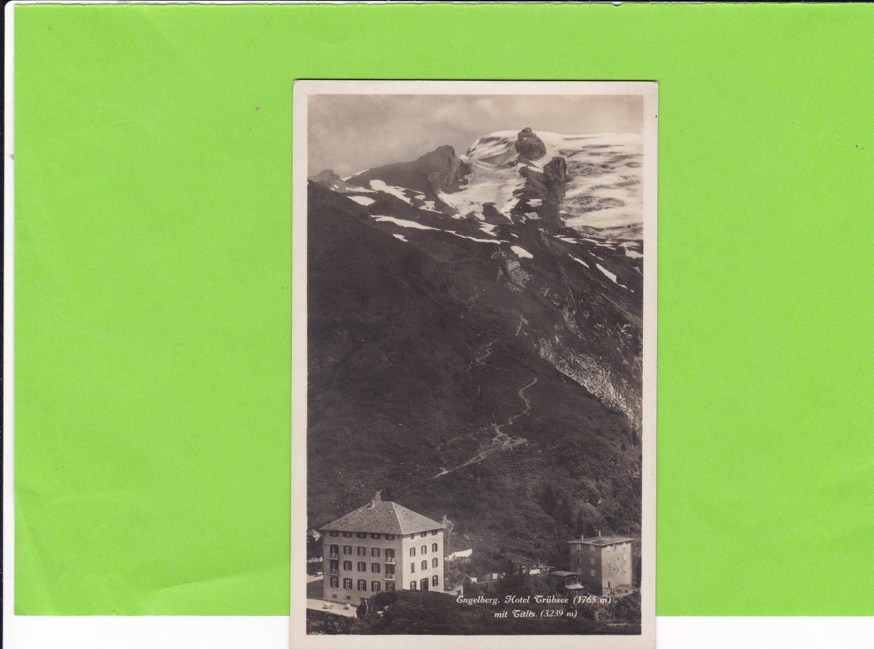 Ansichtskarten: Engelberg-Hotel Trübsee mit Titlis – Gebraucht aus St. Peterzell von neckertal